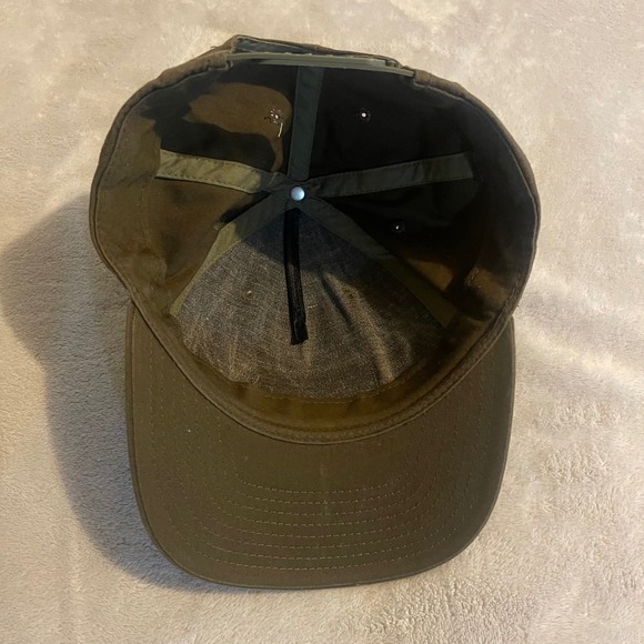 Bridge & Burn Portland Oregon Snapback Baseball Cap Mens Olive Green Streetwear - Picture 5 of 8